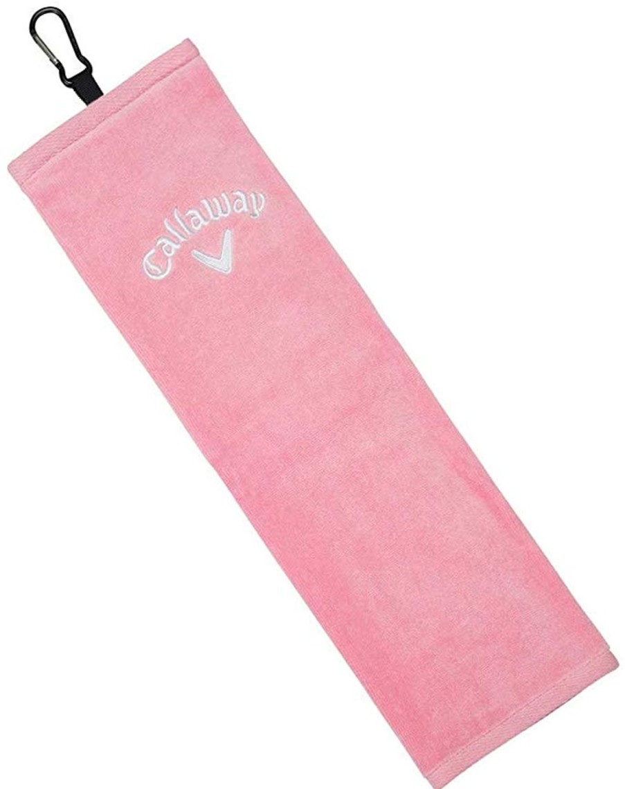 Accessoires & Montres Callaway Golf Serviettes | Serviette Tri Plis Rose (40X53Cm)