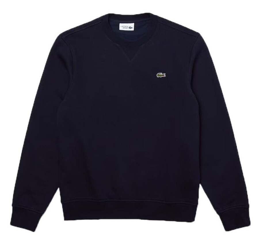 Vetements Lacoste Pulls Et Sweats | Sweat En Molleton Marine Homme