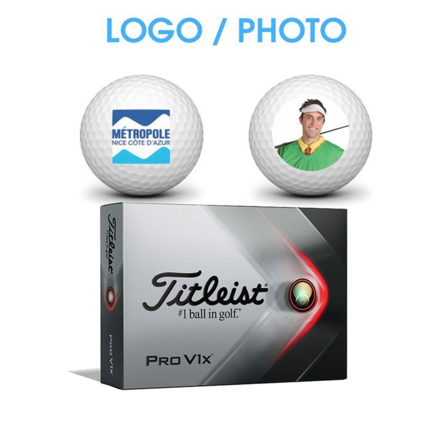 Balles Titleist Balles De Golf Personnalisees | 12 X12 Balles Prov1X Logotees