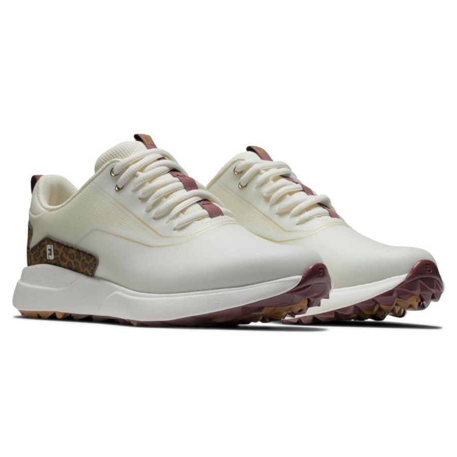 Chaussures FootJoy Chaussures De Golf Femme | Performa 99205 Cream/Beige/Multi Femme