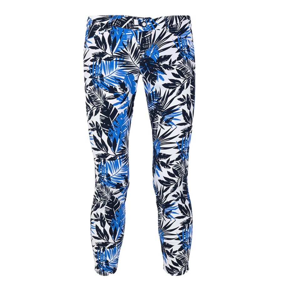 Vetements Alberto Pantalons | Pantalon Mona Revolutional Jungle 2200 Blue Femme