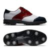 Chaussures FootJoy Chaussures De Golf Homme | Premiere Series Wilcox 54522 White/Navy/Wine Homme