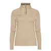 Vetements Rohnisch Pulls Et Sweats | Pull Skyler Half Zip Beige Sand Femme