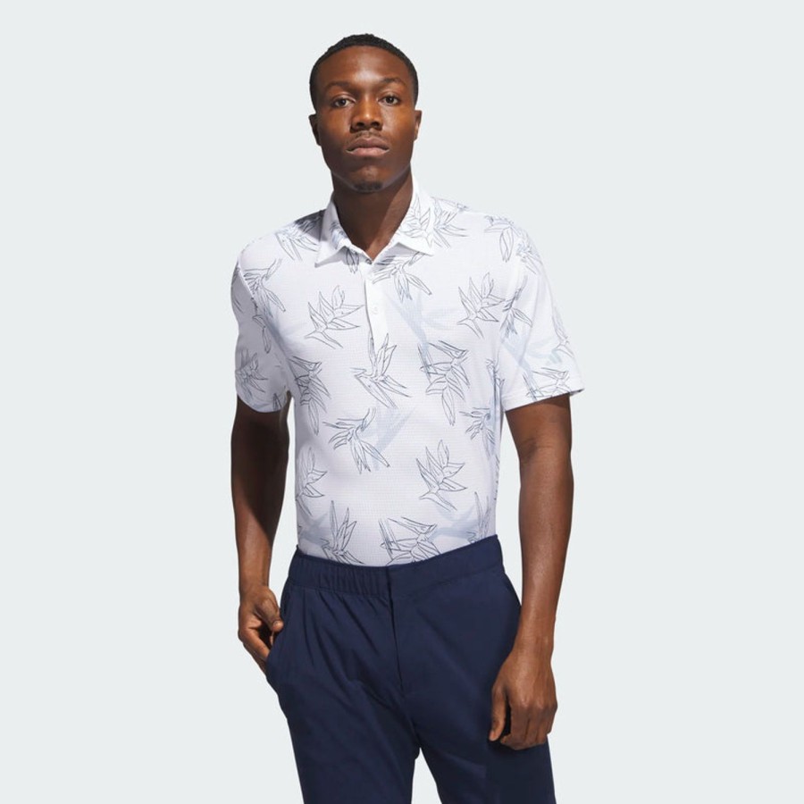 Vetements Adidas Polos | Polo En Maille Oasis White Homme