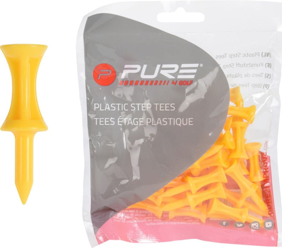 Accessoires & Montres Par72 Tees | 30 Tees Etage Plastique Jaune 43Mm