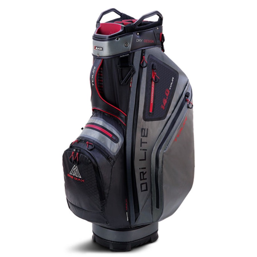 Sacs Bigmax Sacs De Golf Chariot | Sac Chariot Drilite Tour Black Charcoal Merlot