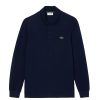 Vetements Lacoste Polos | Polo Regular Manches Longues Navy Homme