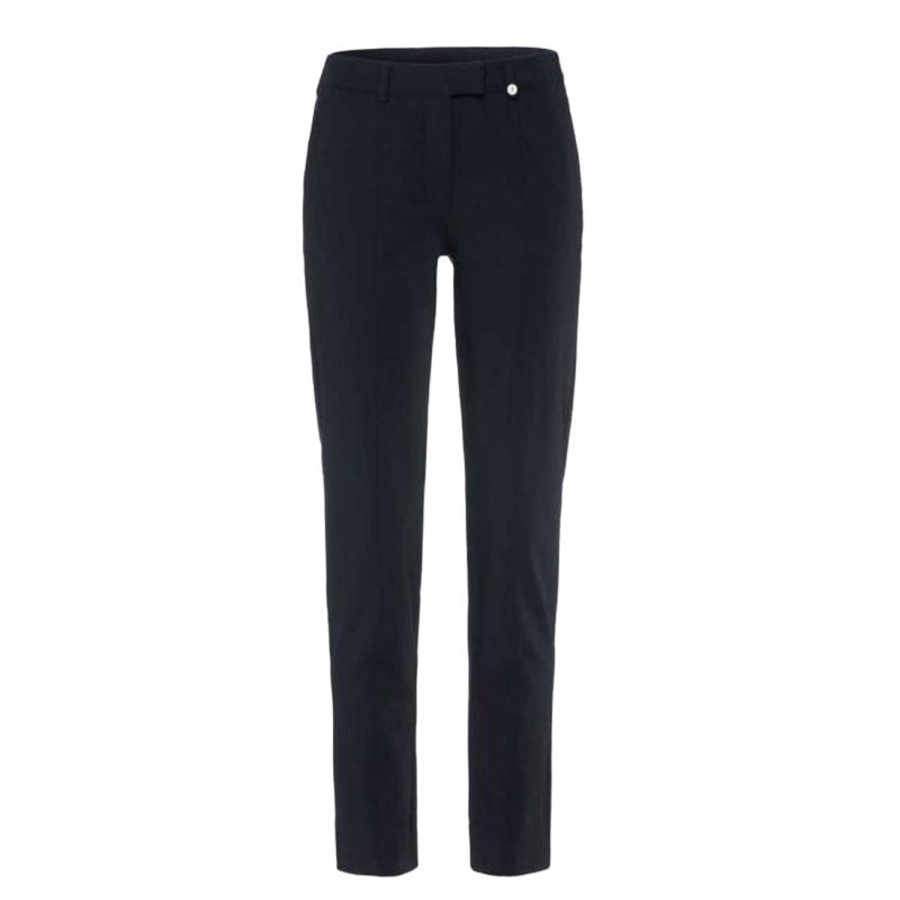 Vetements Golfino Pantalons | Pantalon En Stretch Navy Femme