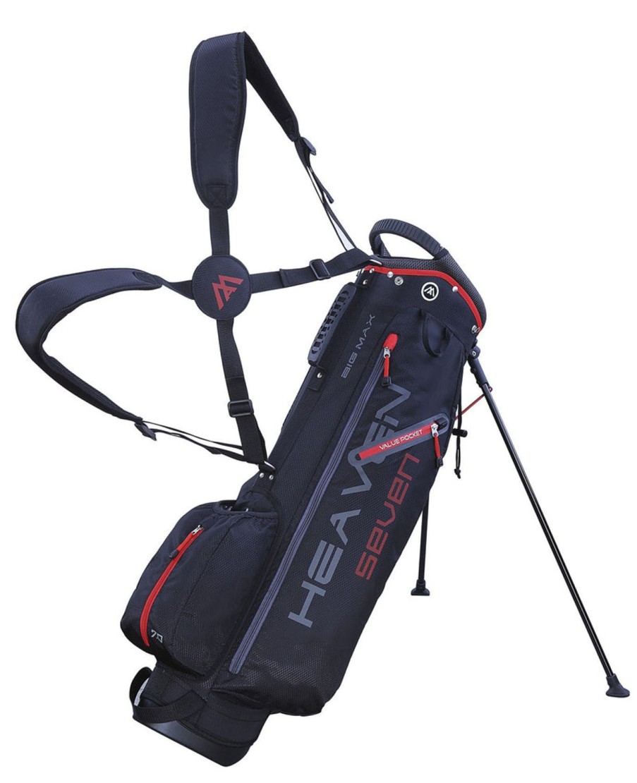 Sacs Bigmax Sacs De Golf Trepied | Sac Trepied Heaven 7 Noir/Rouge