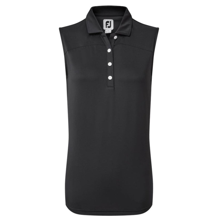 Vetements FootJoy Polos | Polo Sm 88501E2 Noir Femme