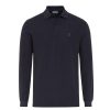 Vetements Golfino Polos | Polo Classique A Manches Longues Navy Homme