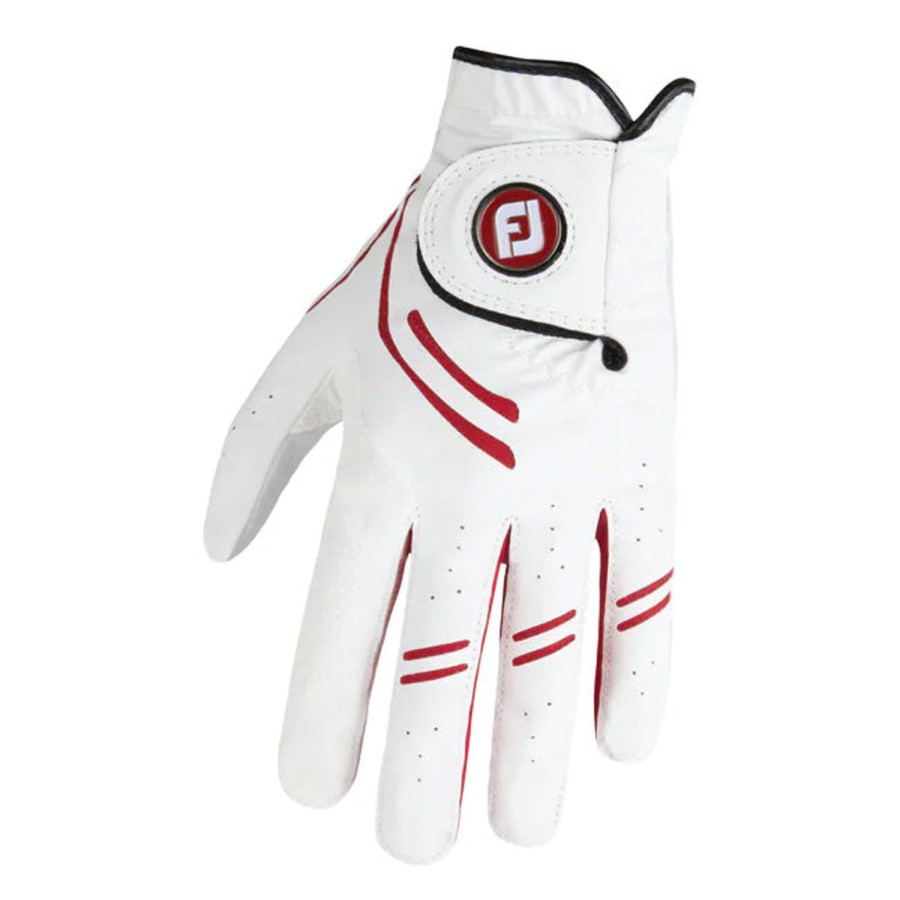 Gants FootJoy Gants De Golf Homme | Gant Gtxtreme 64856 Blanc/Rouge Homme