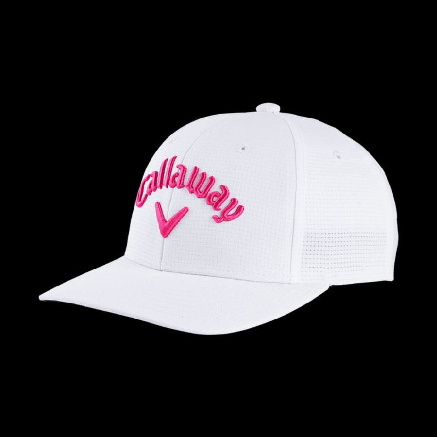 Vetements Callaway Golf Casquettes, Chapeaux Et Visieres | Casquette Tour Junior White Pink