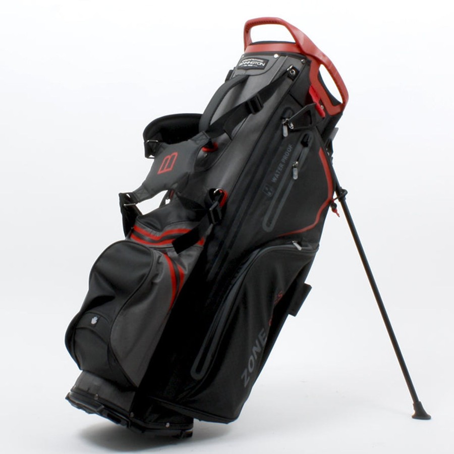 Sacs Bennington Sacs De Golf Trepied | Sac Trepied Zone 14 Waterproof Black Canon Grey Red