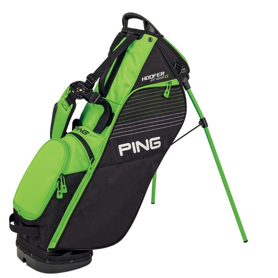 Sacs Ping Sacs De Golf Enfant | Sac Trepied Hoofer Prodi G Small Junior Black Electric Green