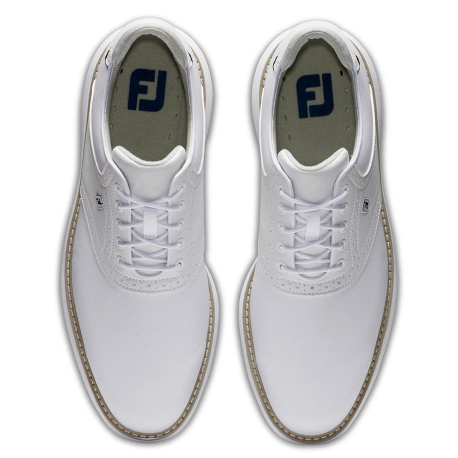 Chaussures FootJoy Chaussures De Golf Homme | Fj Traditions 57903 Blanc Homme