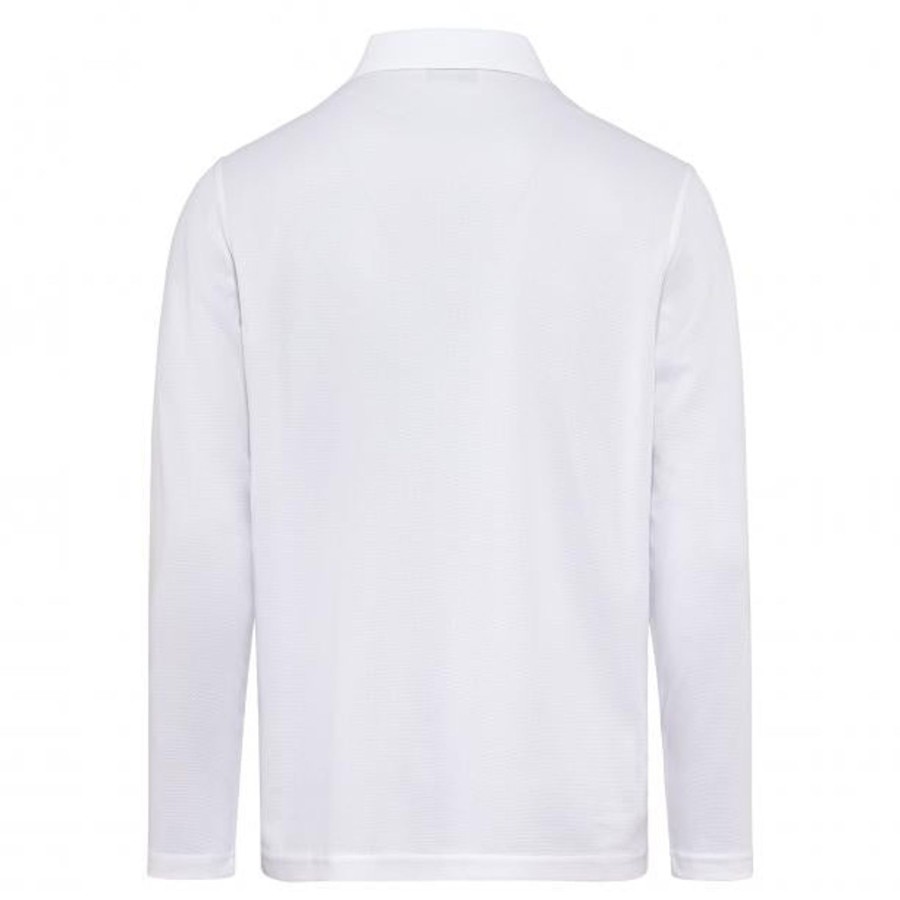 Vetements Golfino Polos | Polo Manches Longues The Mallorca White Homme