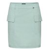 Vetements Golfino Jupes, Shorts, Pantacourts Et Robes | Jupe Short Stretch 2462325E2 Gris Sauge/604 Femme