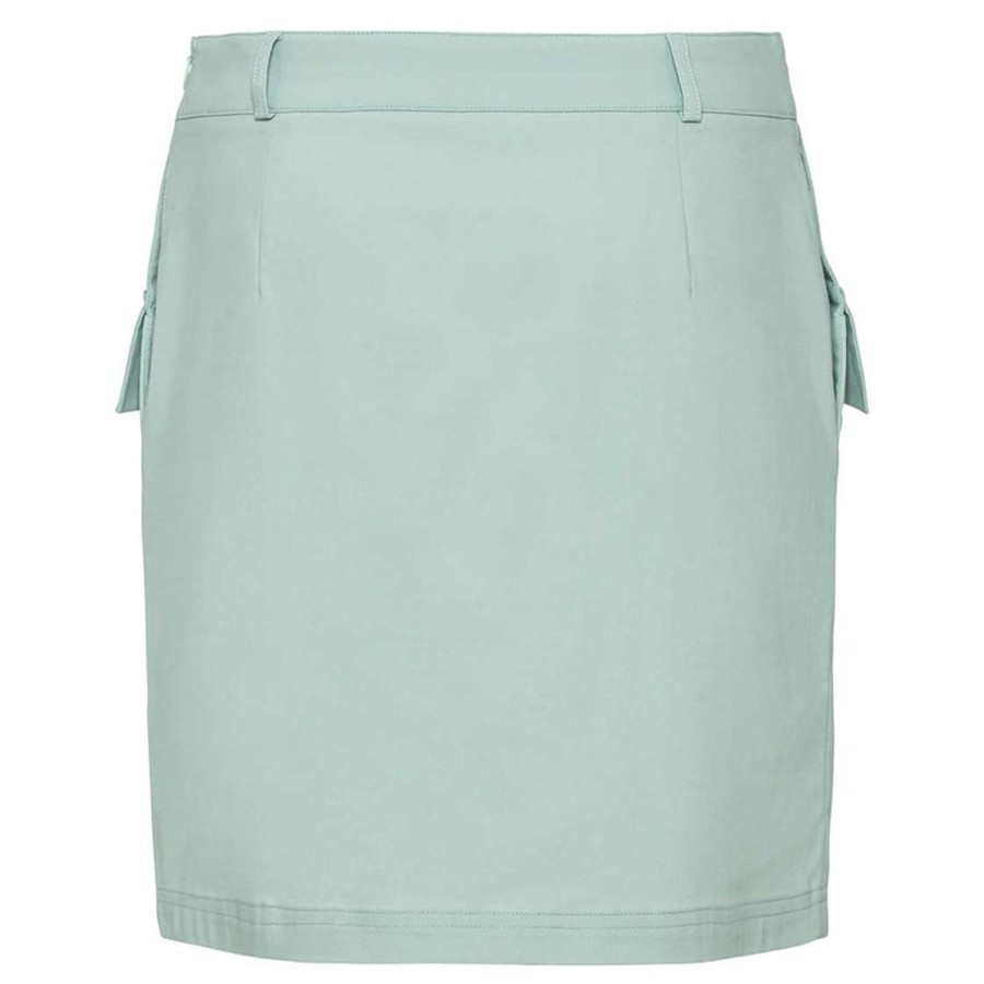 Vetements Golfino Jupes, Shorts, Pantacourts Et Robes | Jupe Short Stretch 2462325E2 Gris Sauge/604 Femme