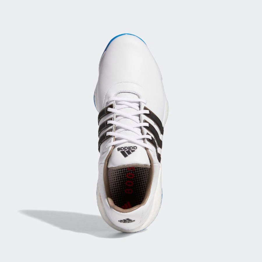 Chaussures Adidas Chaussures De Golf Homme | Tour 360 Blanc/Noir/Bleu Homme