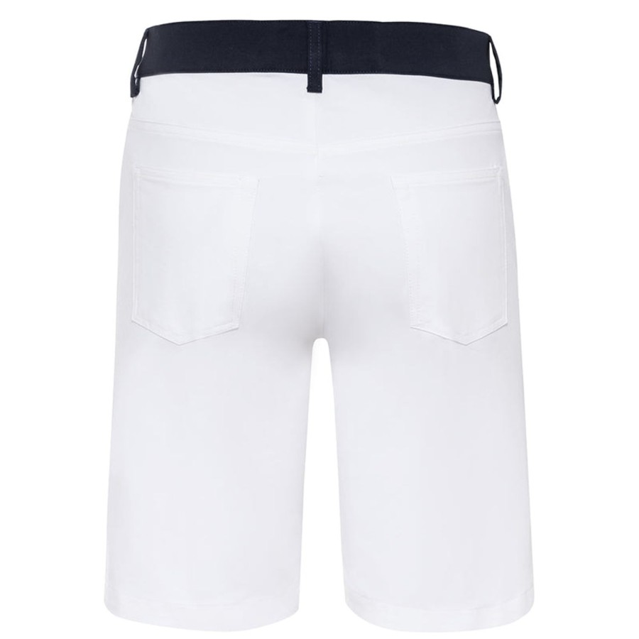 Vetements Golfino Jupes, Shorts, Pantacourts Et Robes | Bermuda Extra Stretch 6361121E1 Blanc/100 Femme