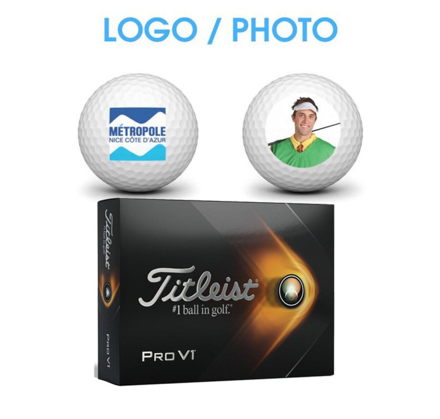 Balles Titleist Balles De Golf Personnalisees | 12 X12 Balles Prov1 Logotees