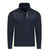 Vetements Golfino Vestes Et Coupe-Vent | Veste A Demi-Zip Avec Protection Contre Le Froid Pour Navy Homme