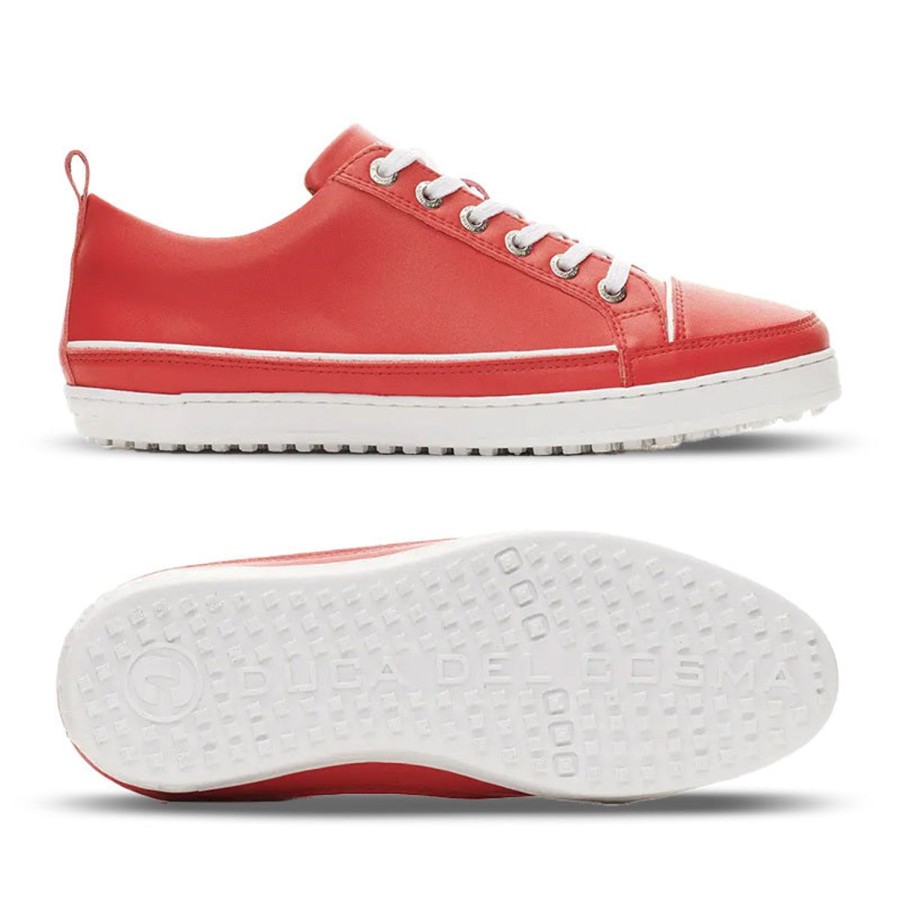 Chaussures Duca Del Cosma Chaussures De Golf Femme | Festiva 121017 Red Femme