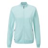 Vetements Ping Pulls Et Sweats | Mid Layer Full Zip Gladys P93578 H3 Aquatic White/Aqwh Femme