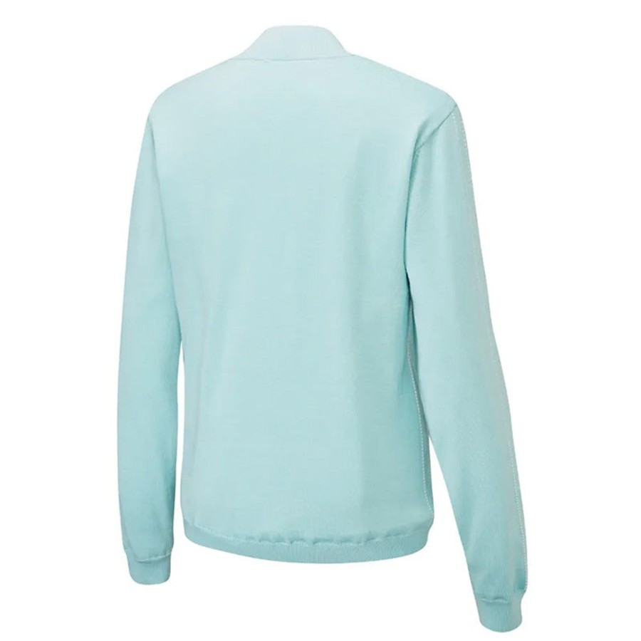 Vetements Ping Pulls Et Sweats | Mid Layer Full Zip Gladys P93578 H3 Aquatic White/Aqwh Femme