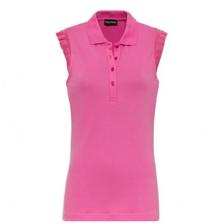 Vetements Golfino Polos | Polo Sm Slim Fit 6335721E1 Rose/413 Femme