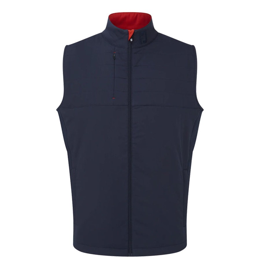 Vetements FootJoy Vestes Et Coupe-Vent | Veste Sans Manches Hybride Fj Marine Homme