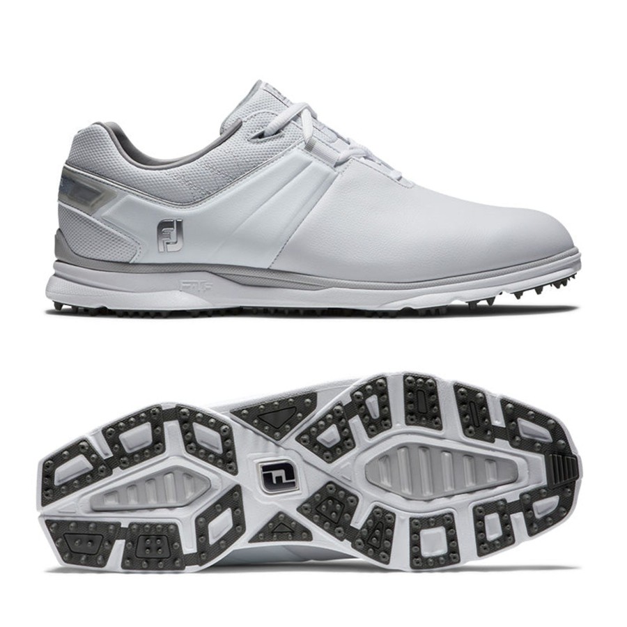 Chaussures FootJoy Chaussures De Golf Homme | Pro Sl Blanc/Gris 53070 Homme