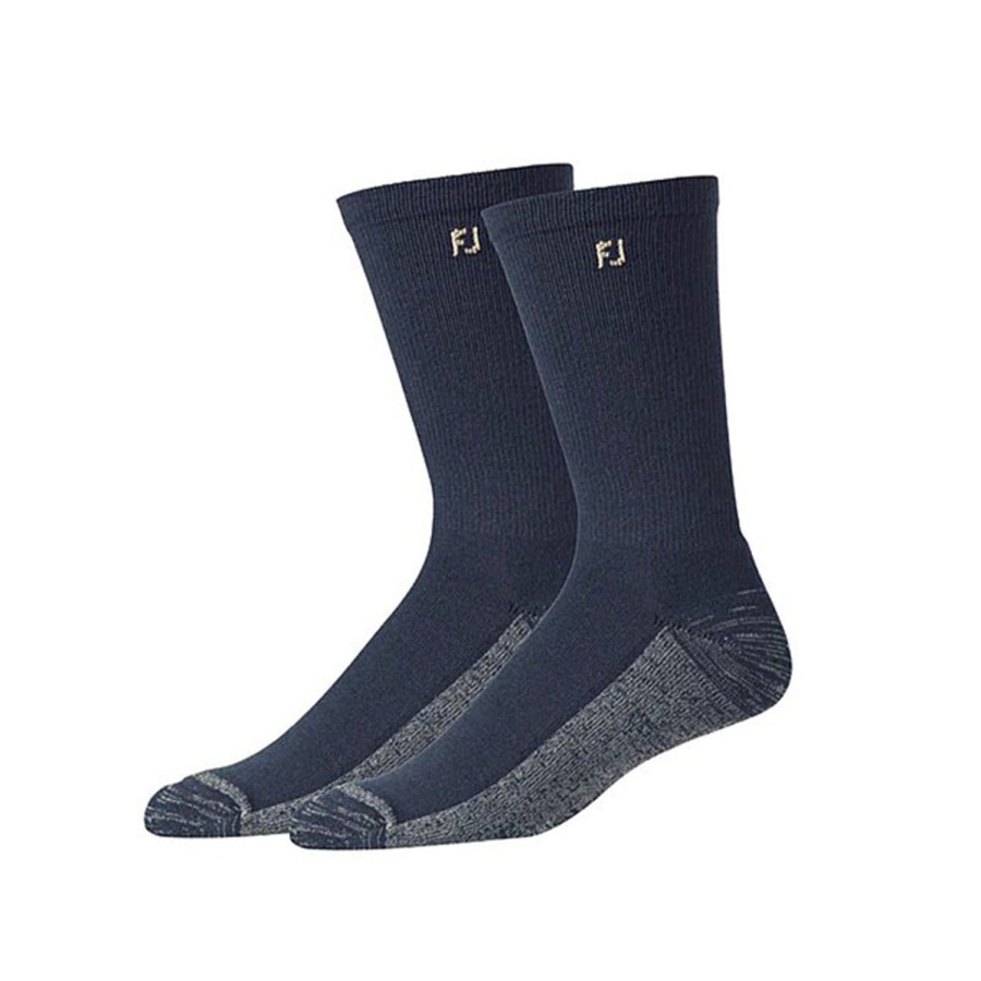 Vetements FootJoy Chaussettes | 2 Paires De Chaussettes Fj Prodry Crew Bleu Marine Homme