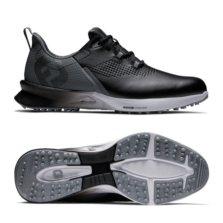 Chaussures FootJoy Chaussures De Golf Homme | Fuel 55451 Noir/Gris Homme