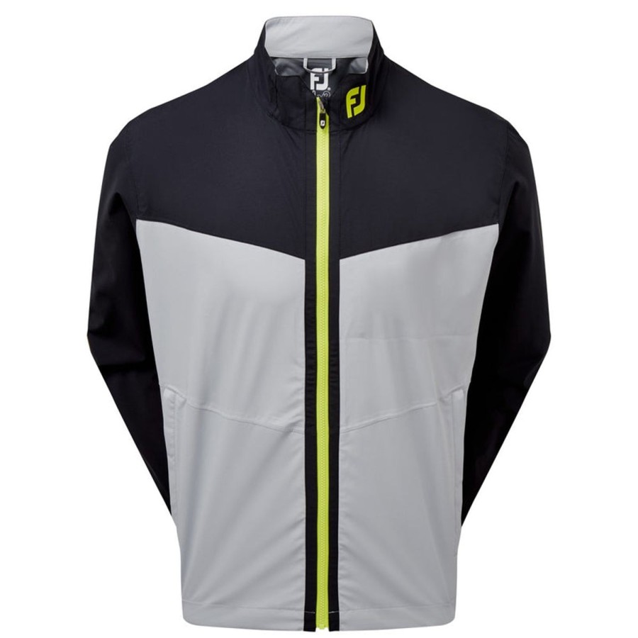 Vetements FootJoy Tenues De Pluie | Veste De Pluie Fj Hydrolite Noir/Gris/Lime Homme