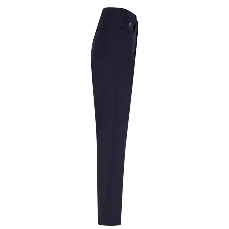 Vetements Golfino Pantalons | Pantalon 7/8 Confortable 5 Poches Navy Femme