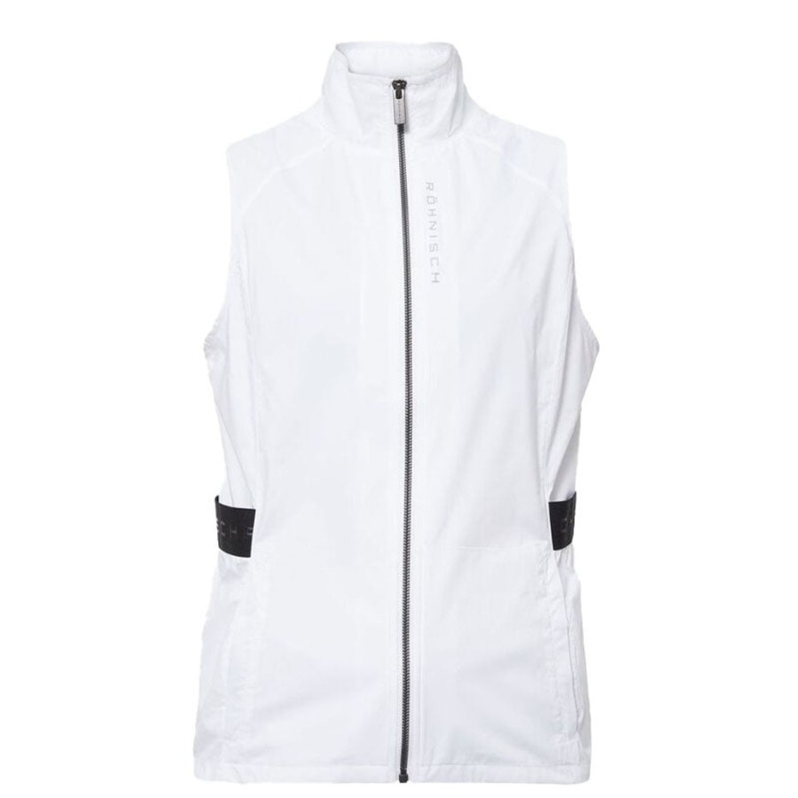 Vetements Rohnisch Veste Et Coupe-Vent | Gilet Coupe Vent Sans Manches Miles Pure White Femme