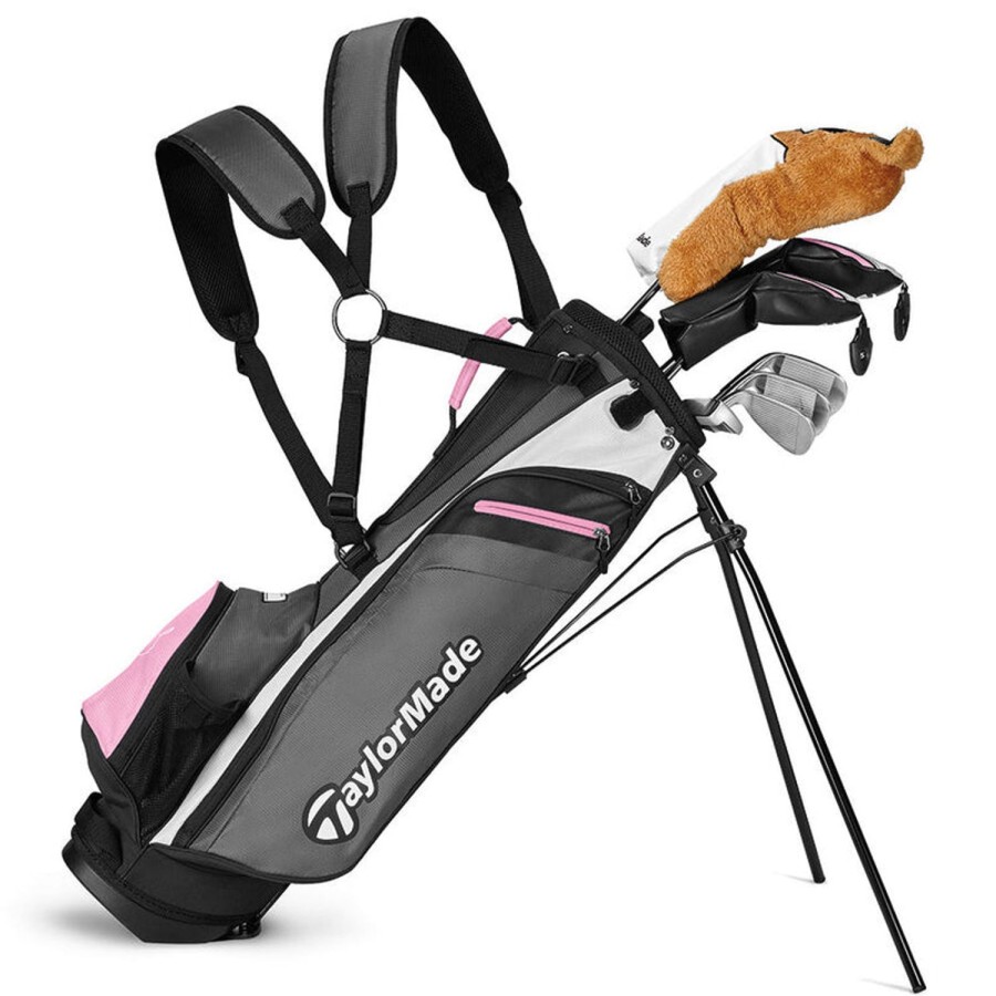 Clubs TaylorMade Kits De Golf Pour Enfant | Kit 1/2 Serie Junior Rory 8+ Pink (8 Ans Et +)