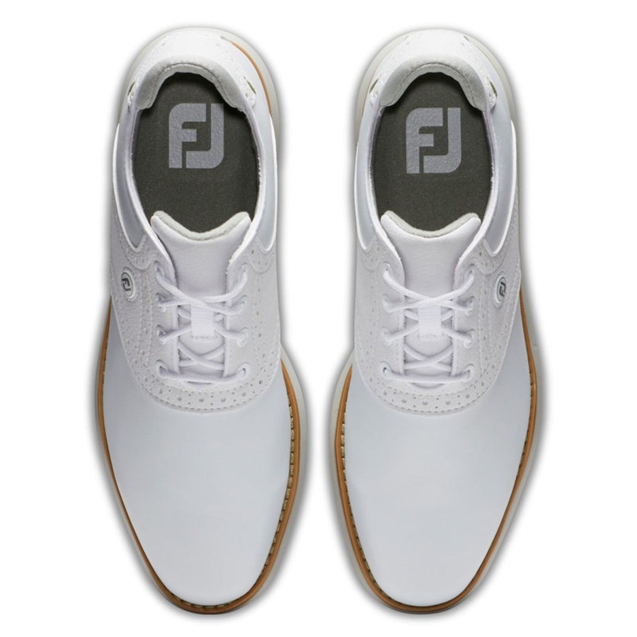 Chaussures FootJoy Chaussures De Golf Femme | Fj Tradition 97906 Blanc Femme