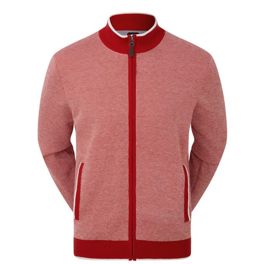 Vetements FootJoy Vestes Et Coupe-Vent | Pullover Full-Zip Double Red Homme