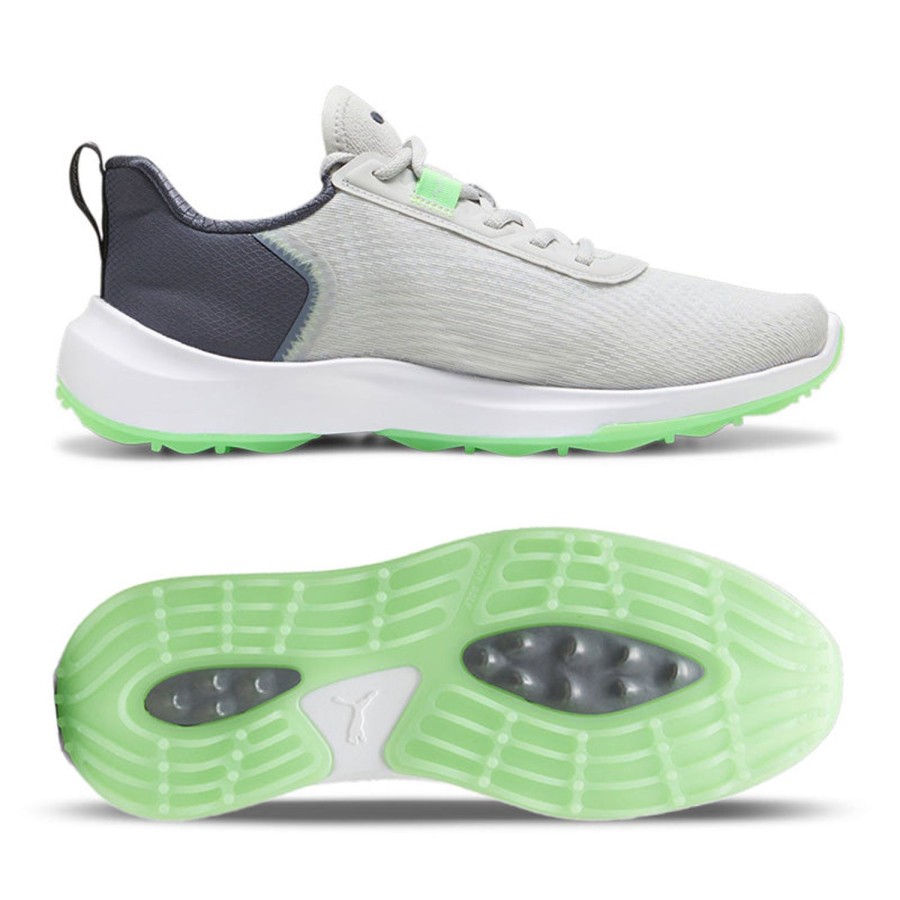 Chaussures Puma Chaussures De Golf Homme | Fusion Crush Sport Grey Green Homme