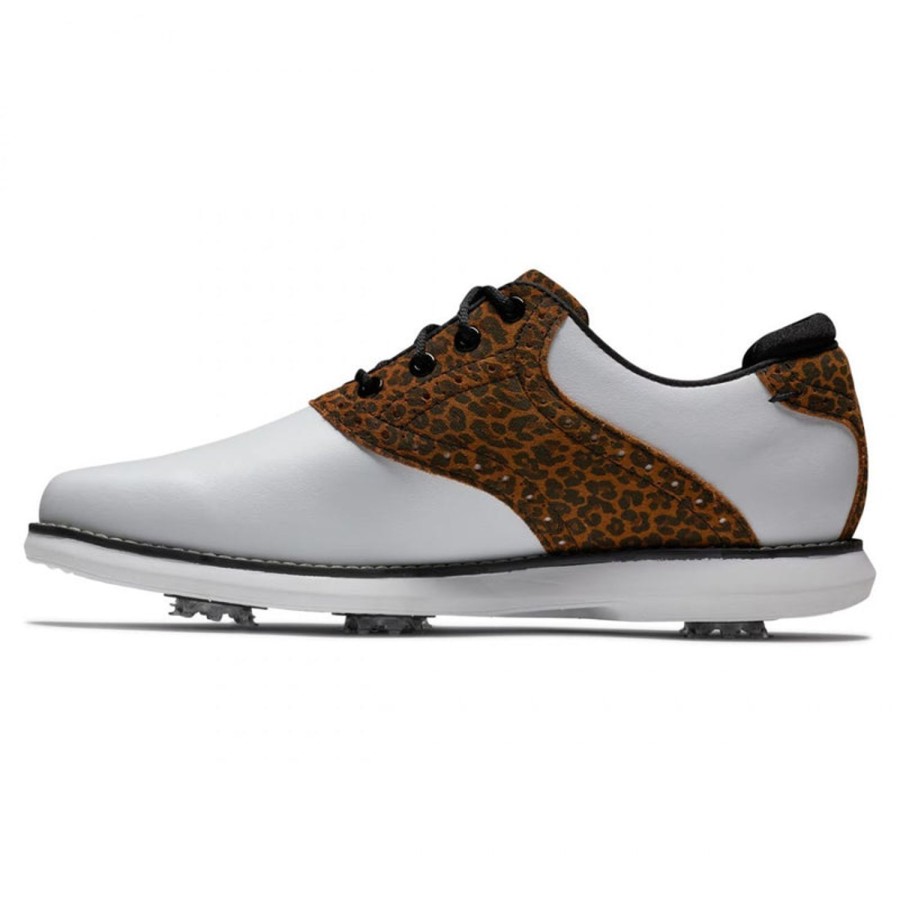 Chaussures FootJoy Chaussures De Golf Femme | Fj Tradition 98090 Leopard Femme