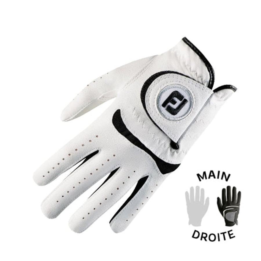 Gants FootJoy Gants De Golf Enfants | Gant Junior 65932 Blanc/Noir