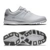 Chaussures FootJoy Chaussures De Golf Femme | Pro Sl 98134 Blanc Gris Femme