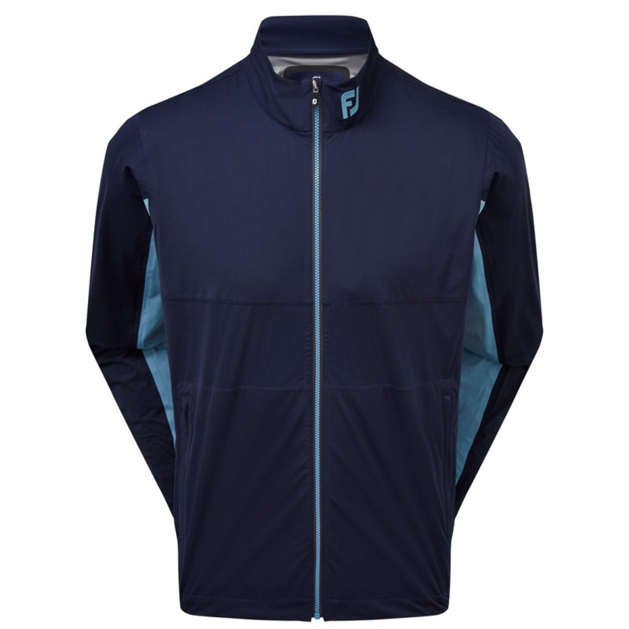 Vetements FootJoy Tenues De Pluie | Veste De Pluie Fj Hydroknit Marine/Ciel Homme