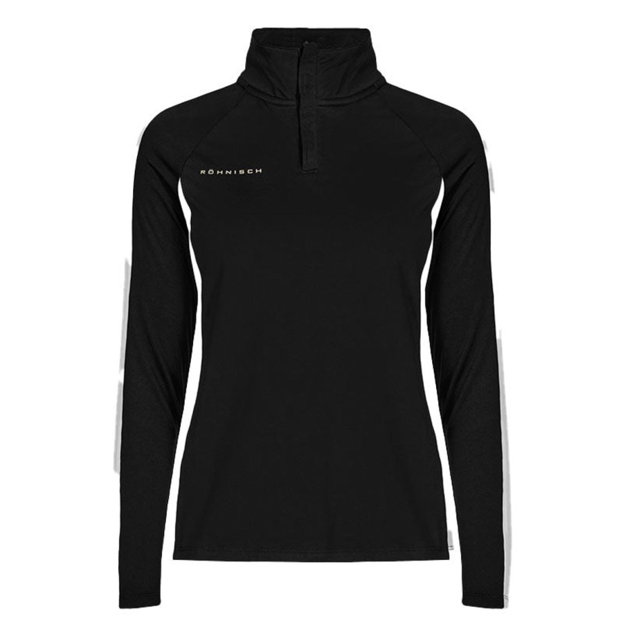 Vetements Rohnisch Pulls Et Sweats | Pull Skyler Half Zip Black Femme