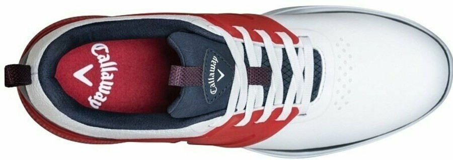 Chaussures Callaway Golf Chaussures De Golf Homme | Nitro Blaze Blanc Marine Rouge M593/146 Homme