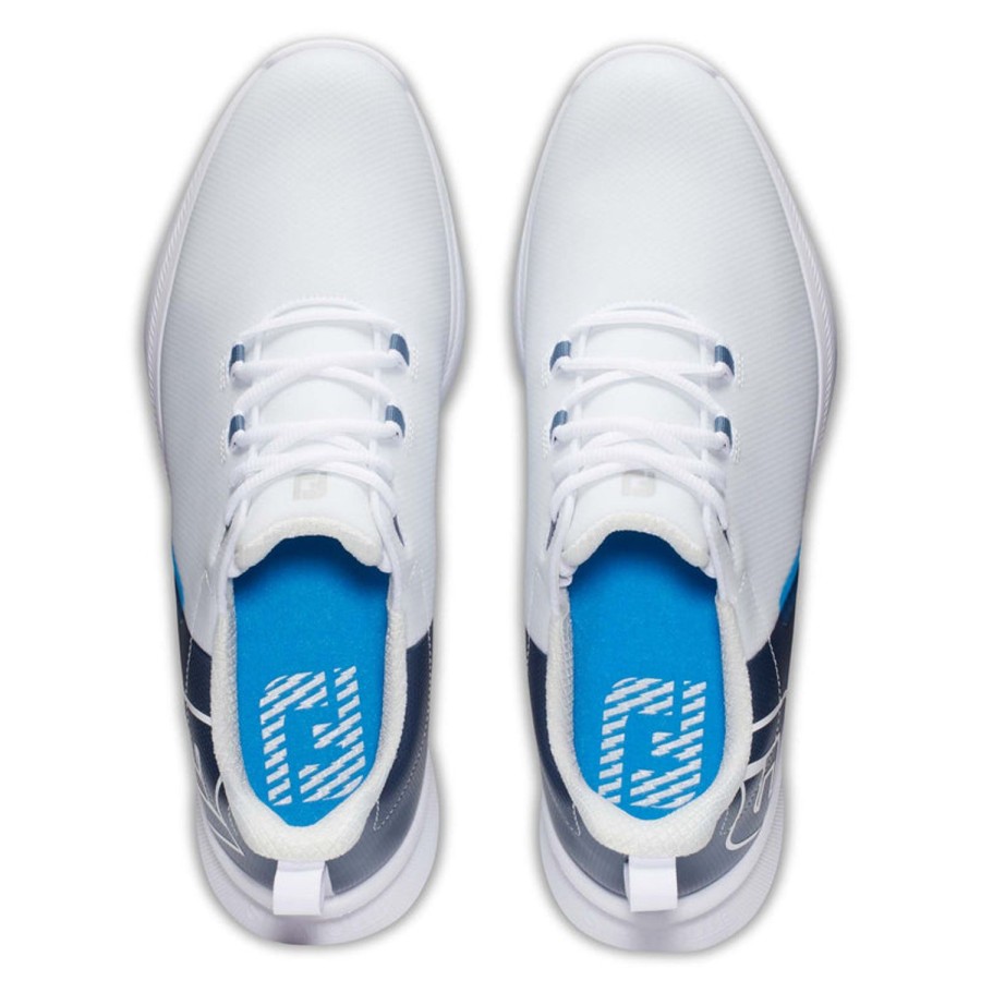 Chaussures FootJoy Chaussures De Golf Homme | Fuel Sport 55454 Blanc/Marine/Bleu Homme