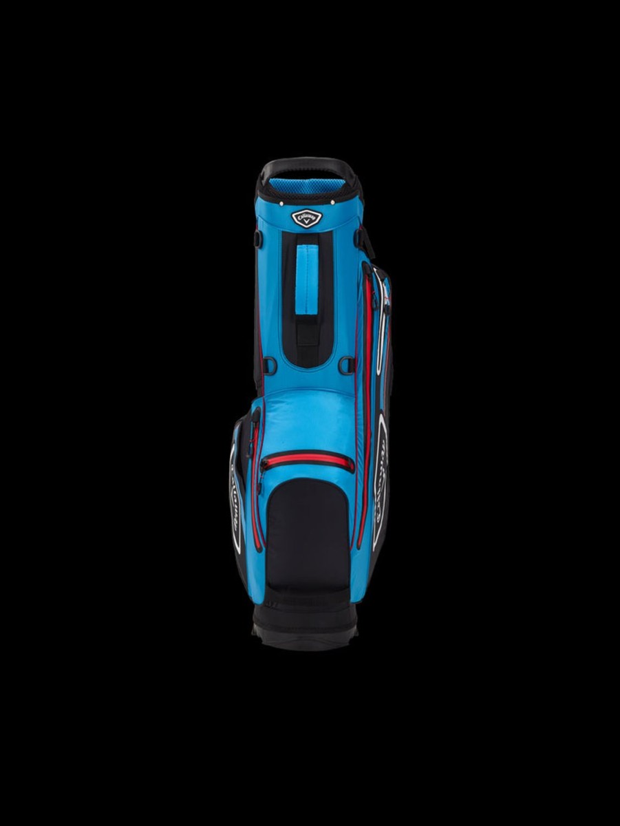 Sacs Callaway Golf Sacs De Golf Trepied | Sac Trepied Chev Dry Noir/Cyan/Fire